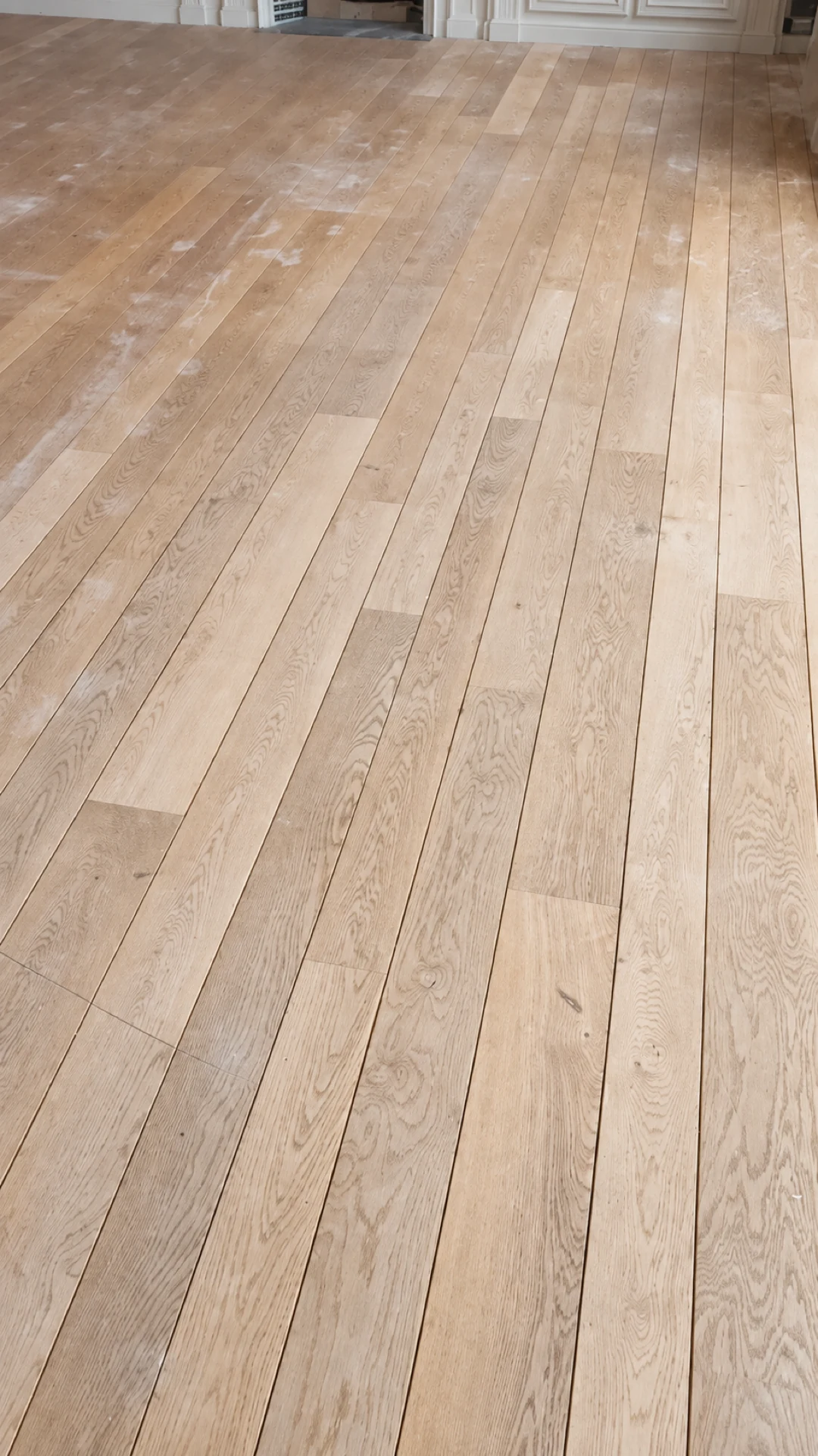 Parquet en chêne posé dans un séjour
