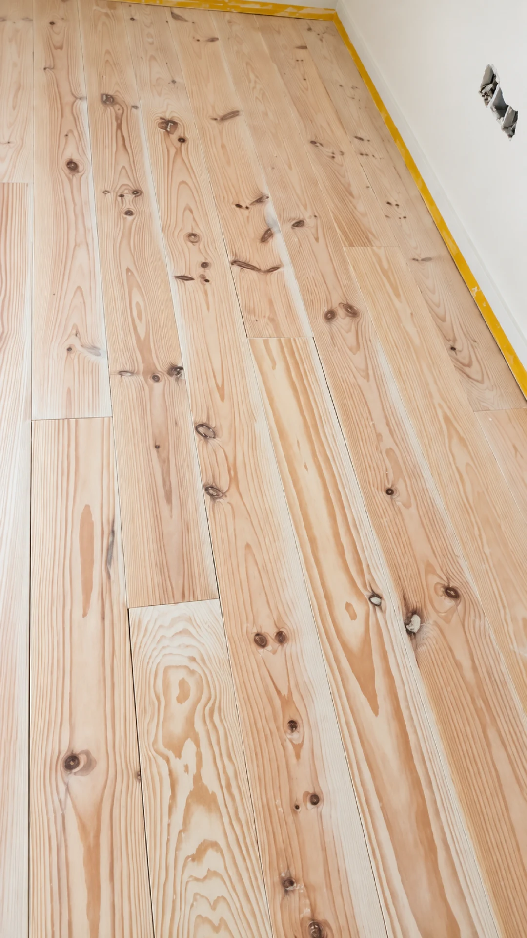 Lames de parquet en pin naturel